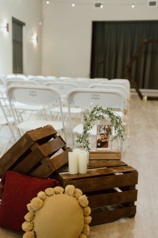 Dark Brown Wood Crate