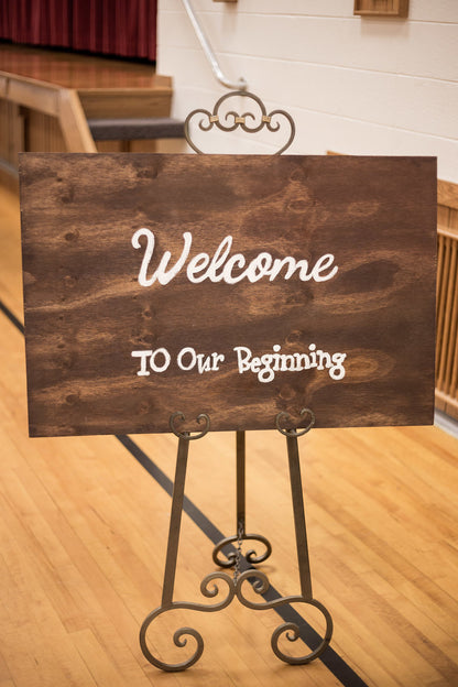 Welcome to Our Beginning Sign