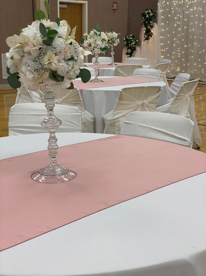 Dusty Rose Chiffon Table Runner