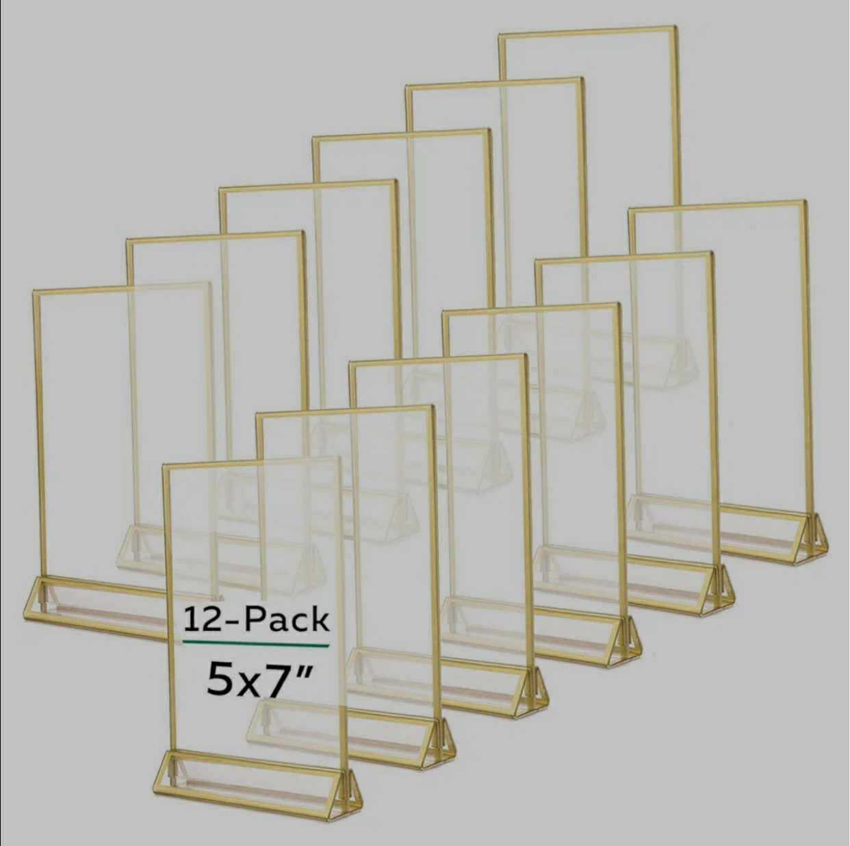 Gold Rim Acrylic Picture Frame