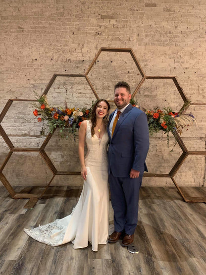 Wooden Honeycomb Backdrop