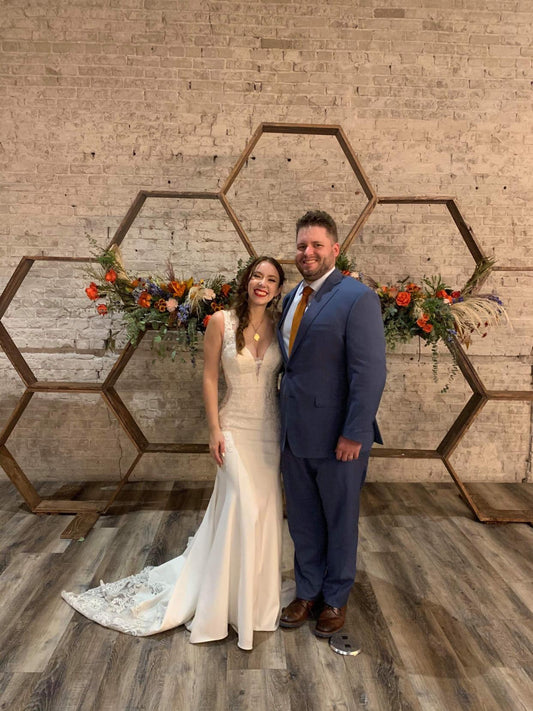 Wooden Honeycomb Backdrop