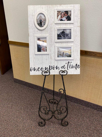 Black Swirl Floor Easel