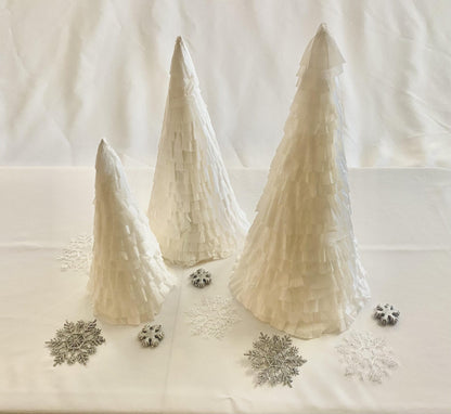 White Paper Cone Trees