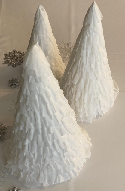 White Paper Cone Trees