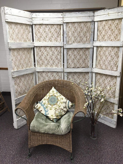 Rustic Burlap and Lace Backdrop