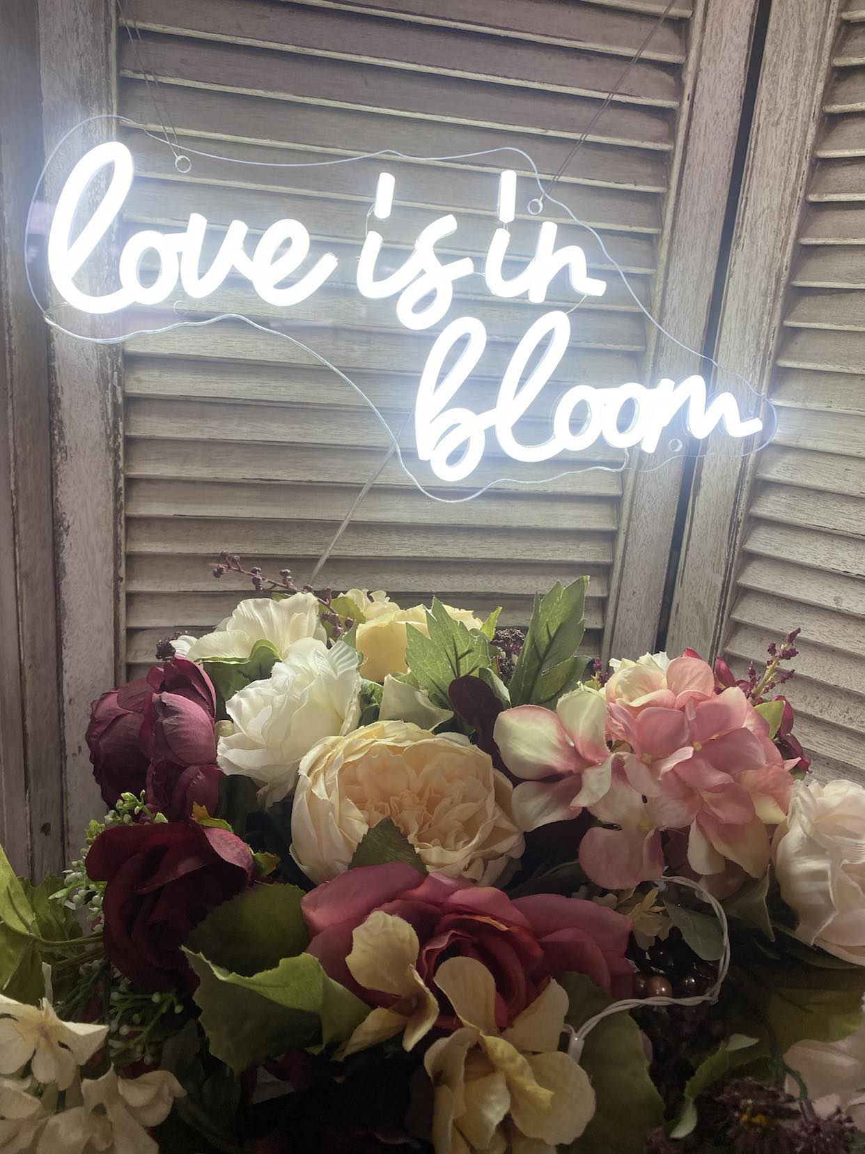 Love is in Bloom Neon Sign
