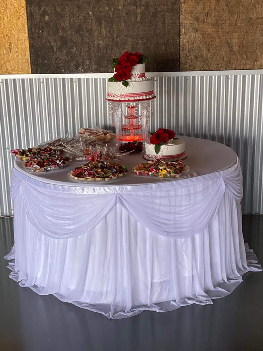 Scalloped Table Skirt