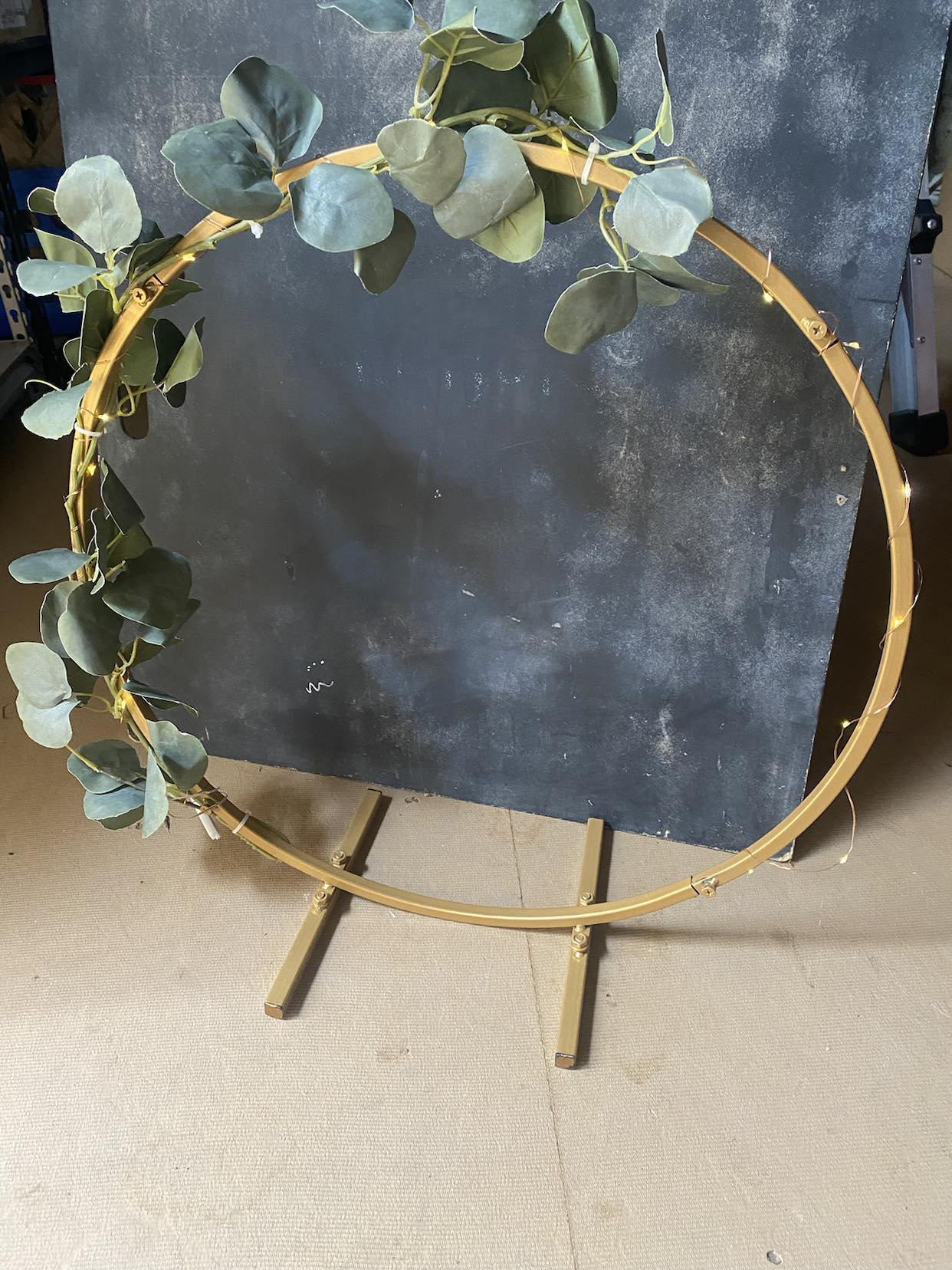 Gold Centerpiece Hoop