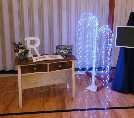 Wood Grain Entry Table