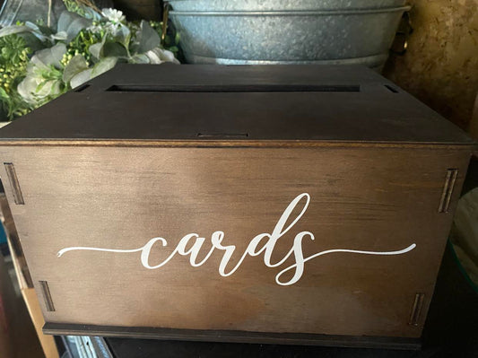 Wood Card Box