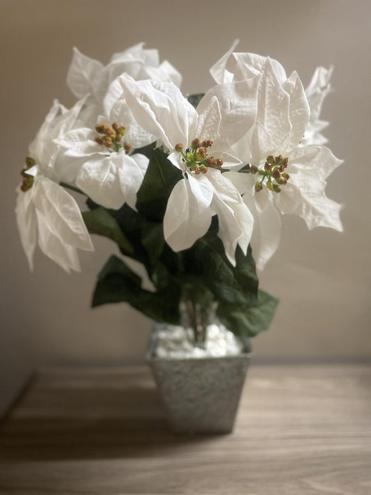 Poinsettia Centerpieces