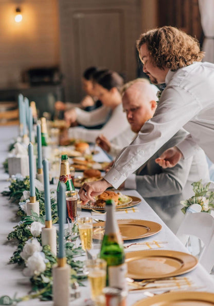 Marble and Brass Candle Holder