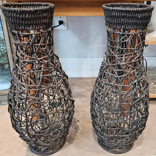 Wicker Vases