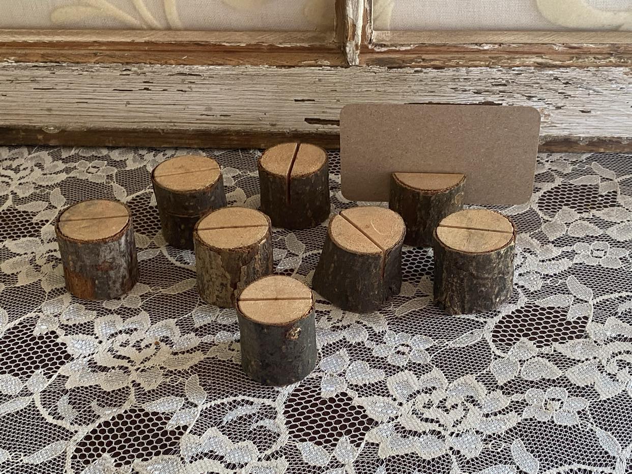 Rustic Wood Place Holders