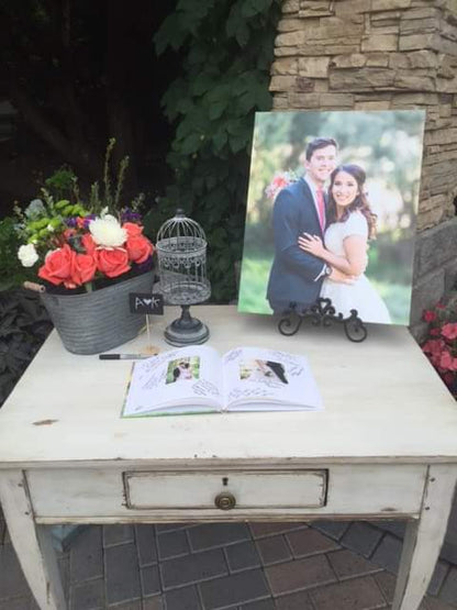 White Shabby Chic Entry Table