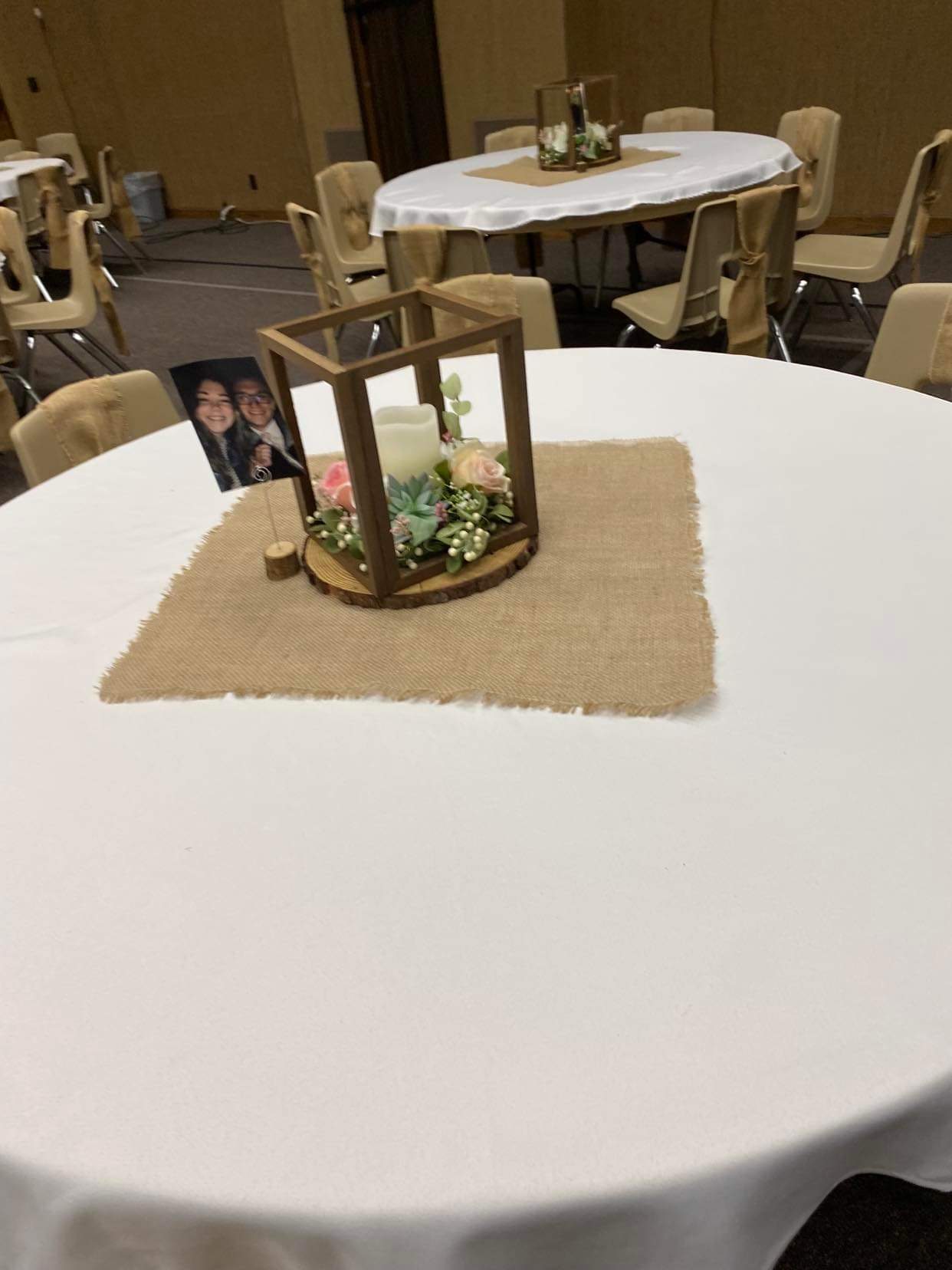 Burlap Table Square