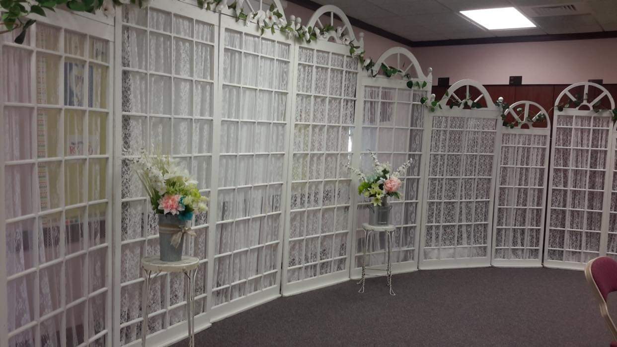 White French Door Backdrop