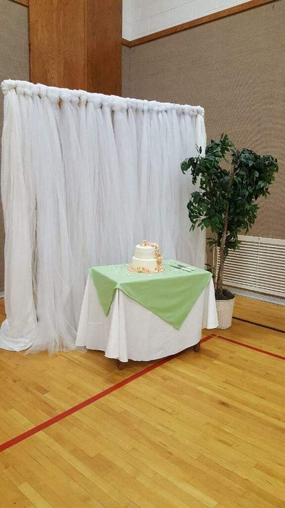 Lighted Tulle Backdrop