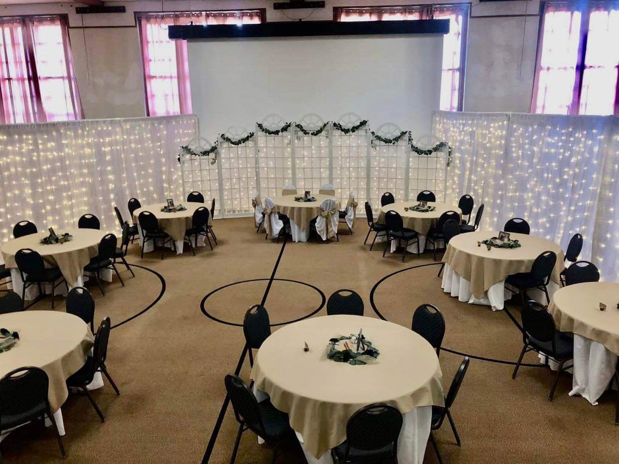 White French Door Backdrop