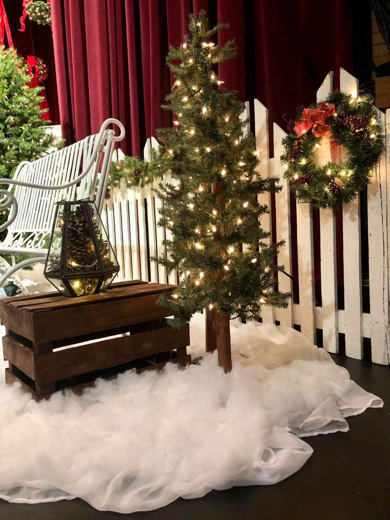 Dark Brown Wood Crate