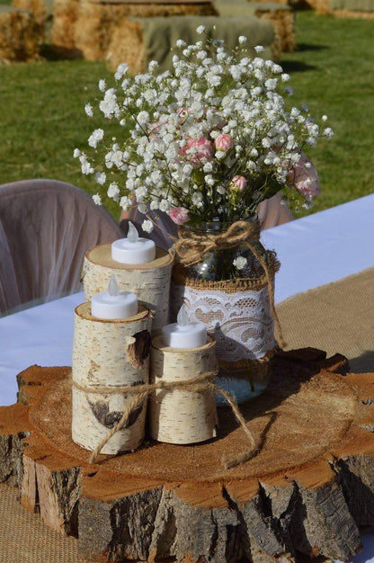 Birch Candle Holders