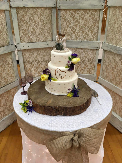 Rustic Burlap and Lace Backdrop