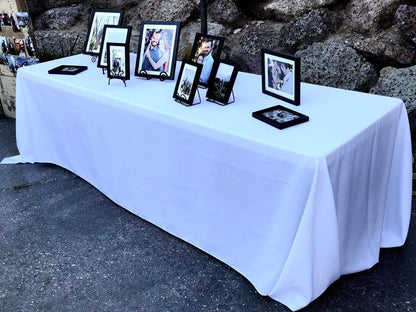 White Banquet Table Linens