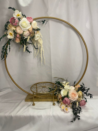 Gold Hoop with Cake Stand