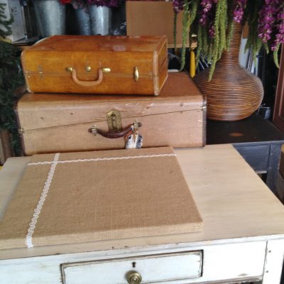 Burlap Centerpiece Square Bases