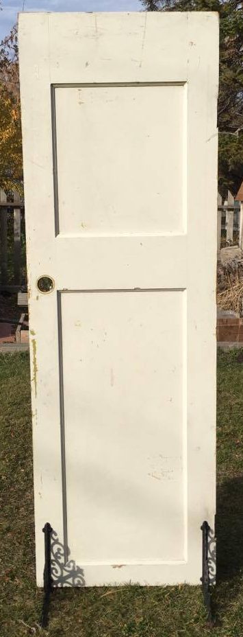 Rustic White/Olive Door