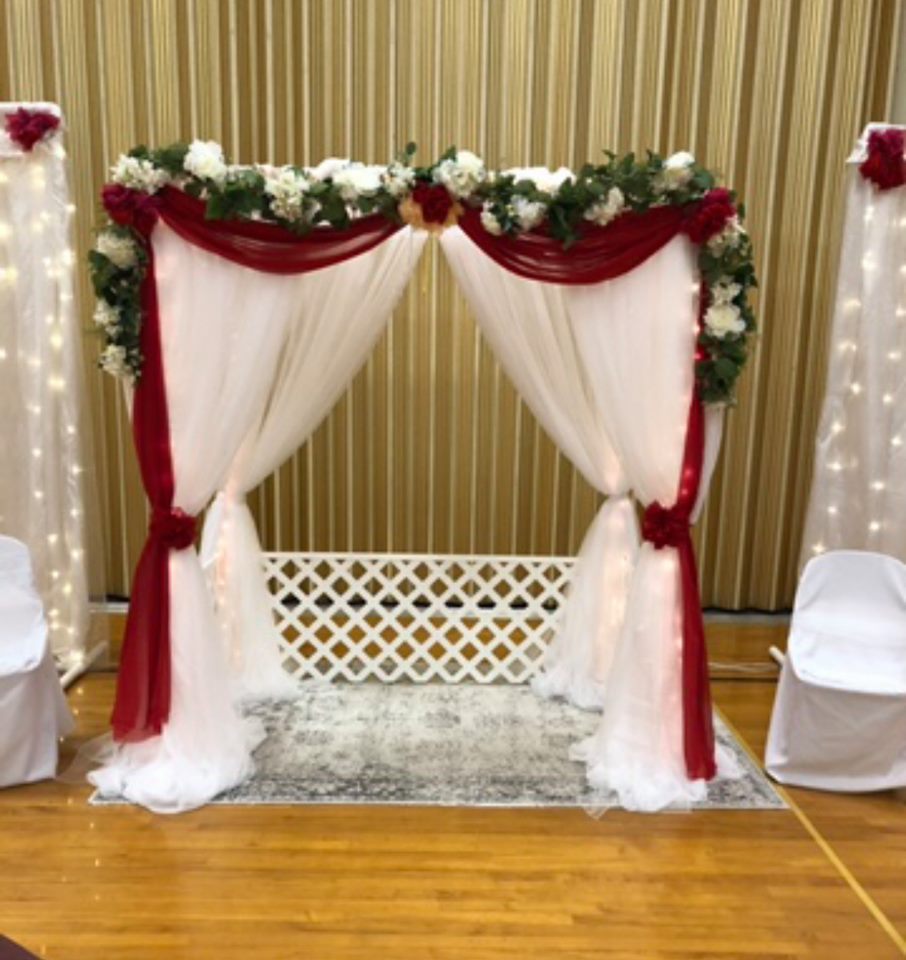 Gazebo Backdrop Rigby Wedding Rentals