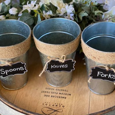 Small Galvanized Bucket - Rigby Wedding Rentals