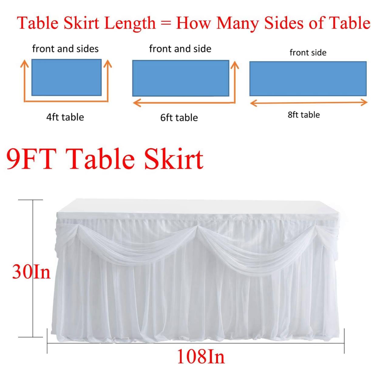 Scalloped Table Skirt Rigby Wedding Rentals