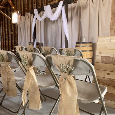 Burlap Chair Sash