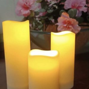 Cream Pillar Candle Sets
