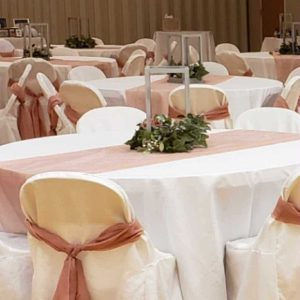 Dusty Pink Chiffon Chair Sash