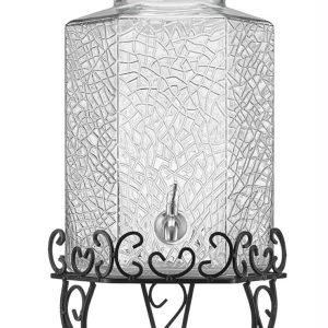Fancy Beverage Dispenser with Black Stand