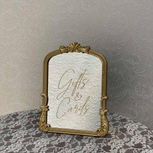 Gold Mirror Gifts and Card Easel