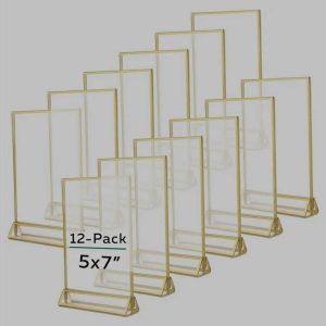 Gold Rim Acrylic Picture Frame