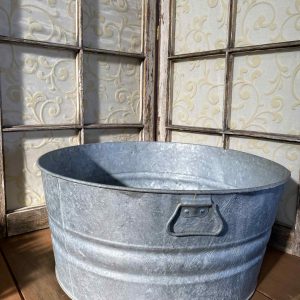 Huge Round Galvanized Tub